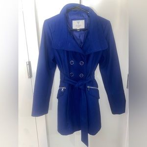 Guess Cobalt Blue Button Peacoat 💙 size small